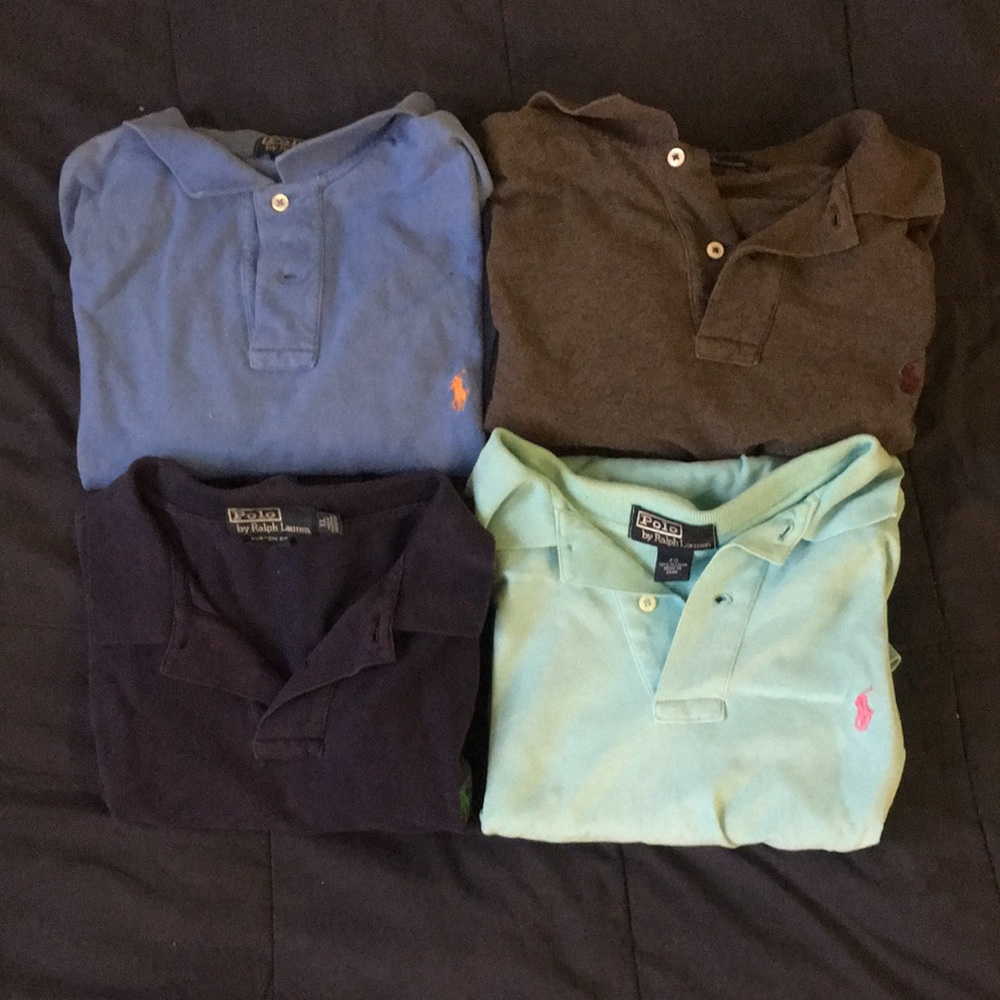 Polo lot all xl short sleeve collar shirts